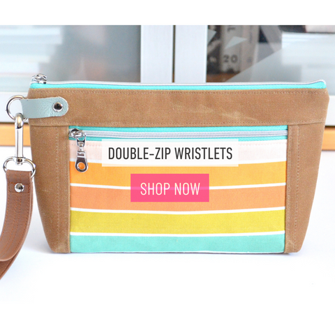 Double-Zip Wristlets