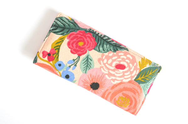 Large Pink Floral Rifle Paper Co Wallet