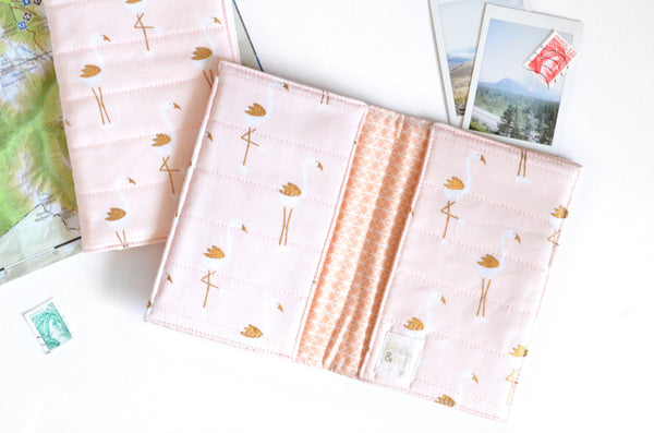 Pink & Gold Flamingo Passport Cover