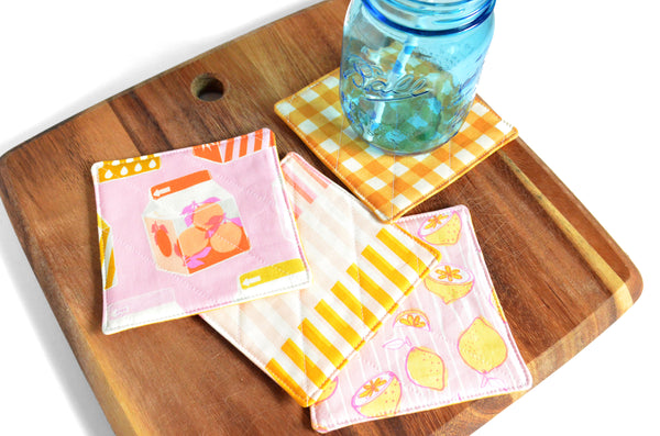 Clementine Coaster Set in Pink