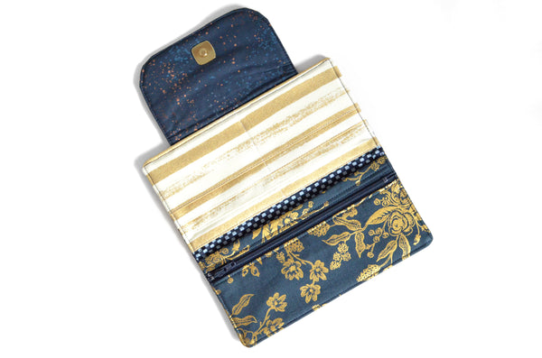 Navy & Gold Rifle Paper Co Wallet