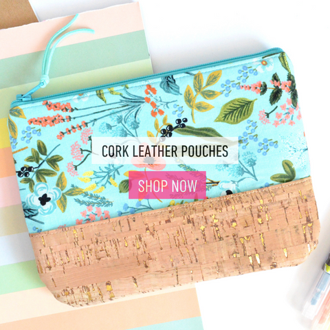 Cork Leather Pouches
