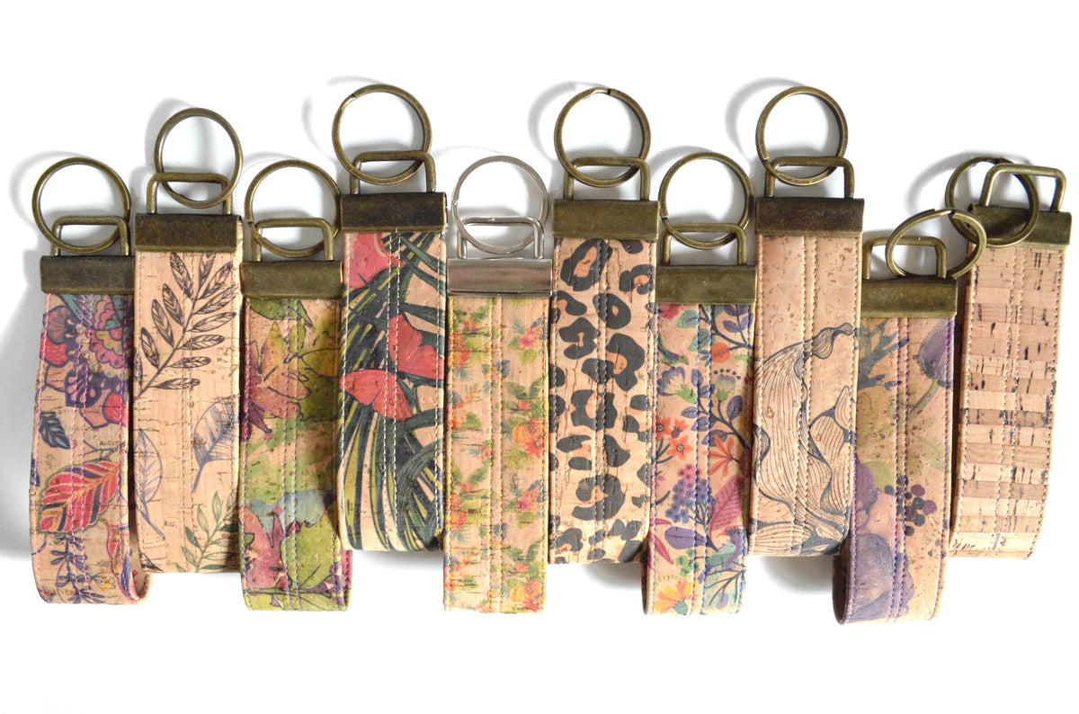 Cork Leather Keychains Sew&Tell Handmade