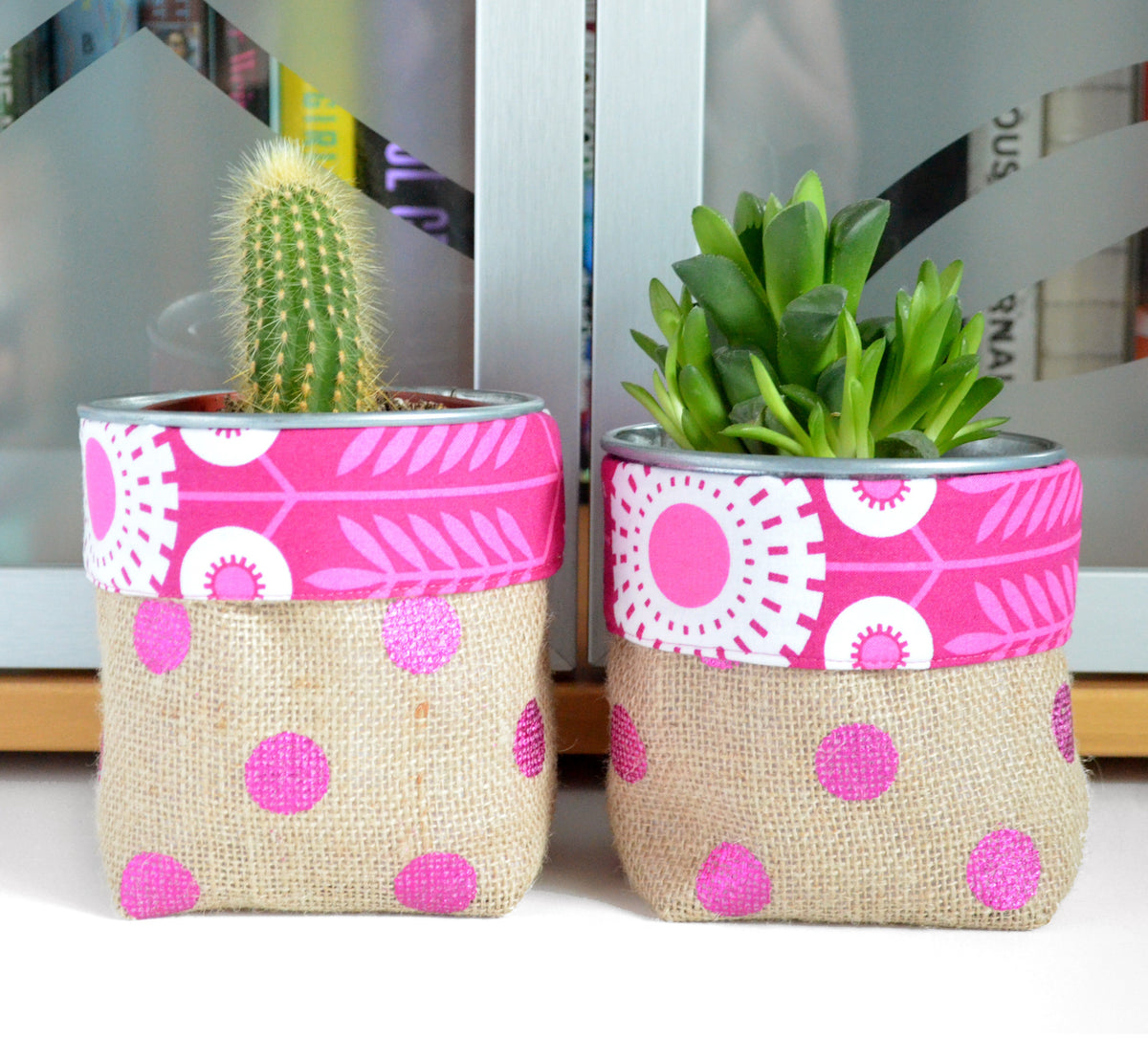 Fabric Plant Pots Sew&Tell Handmade