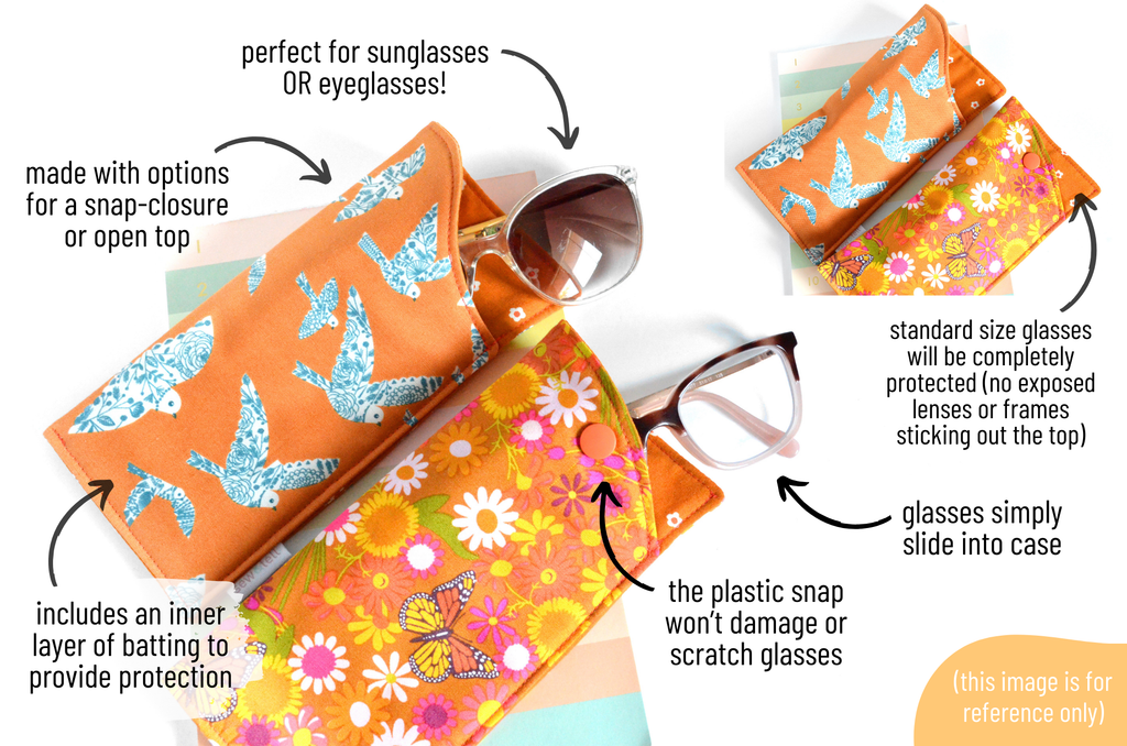 Pink Glass Case Bright Pink Glasses Case – Sew&Tell Handmade