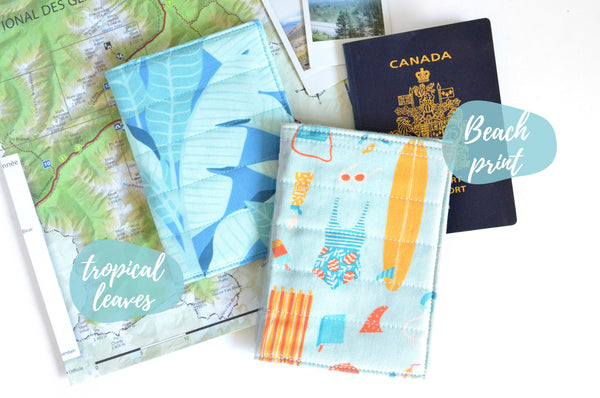 Blue Beach Day Passport Cover