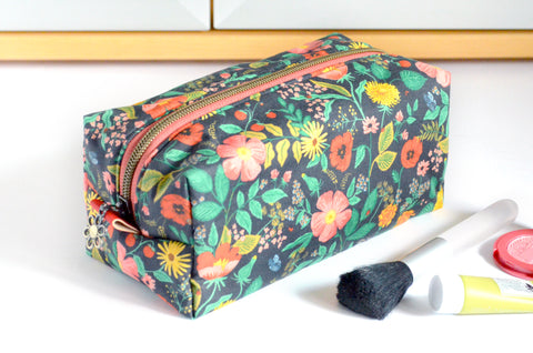 Black Camont Poppy Rifle Paper Co Toiletry Bag