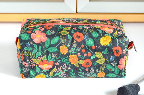 Black Camont Poppy Rifle Paper Co Toiletry Bag