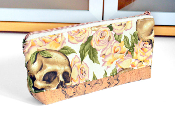 Floral Skull - Large Essential Oil Bag