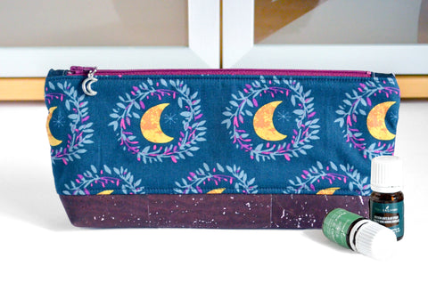 Navy Moon - Large Essential Oil Bag
