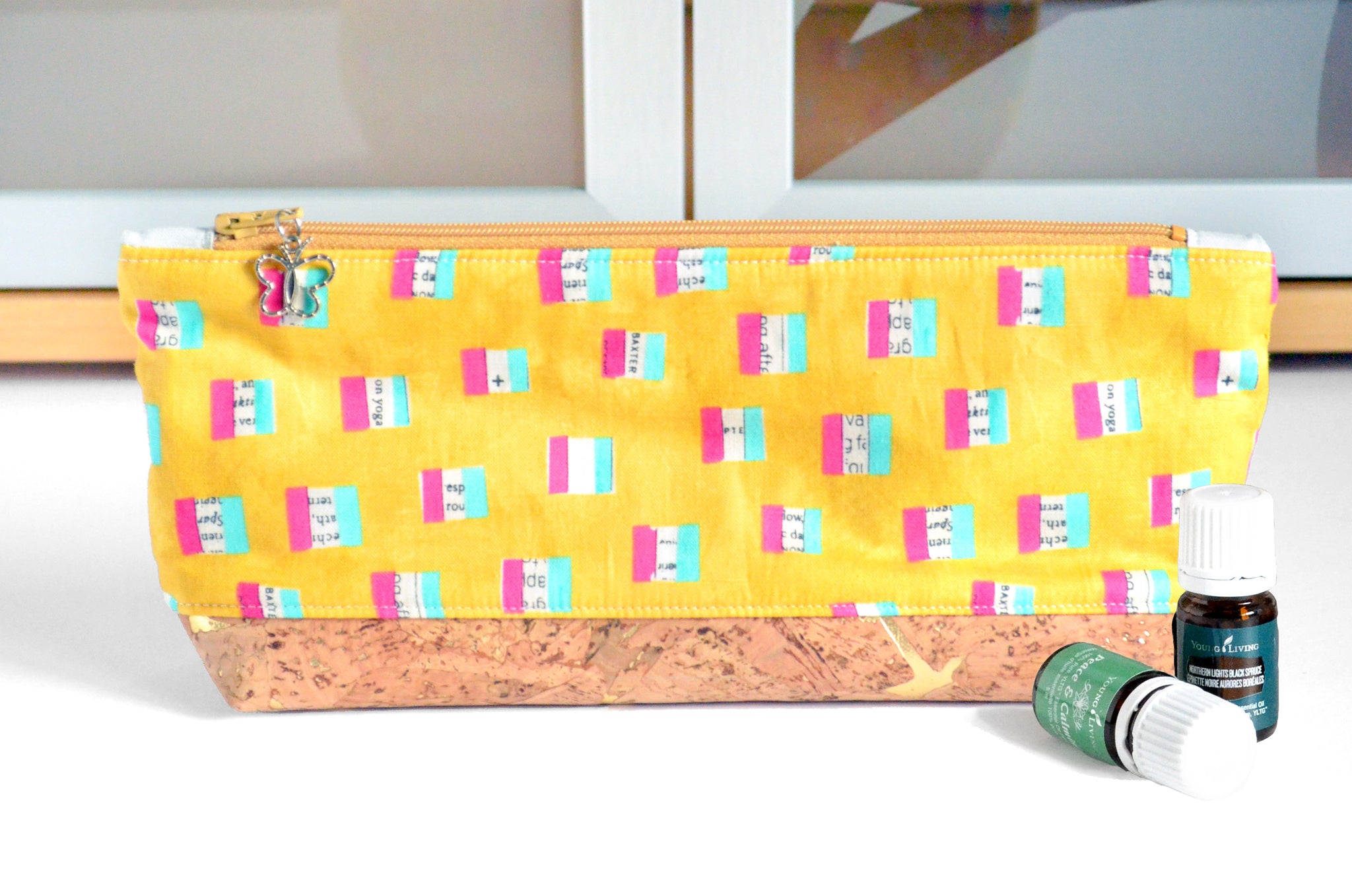 Yellow Collage - Large Essential Oil Bag