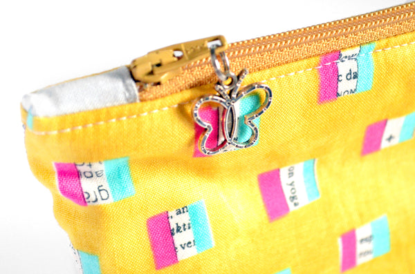 Yellow Collage - Large Essential Oil Bag