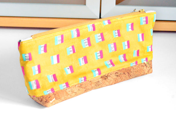 Yellow Collage - Large Essential Oil Bag