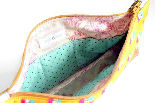 Yellow Collage - Large Essential Oil Bag