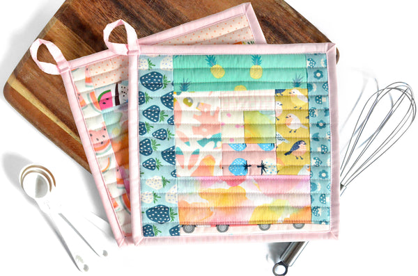 Fruity Rainbow Pot Holders