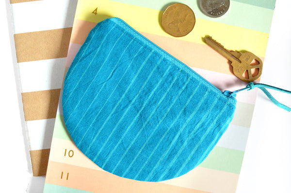 Blue Forest Kitty Round Coin Purse