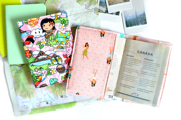 Pink Aloha Passport Cover