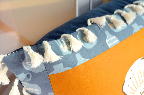 Pillow Cover - Folklore Floral in Mustard