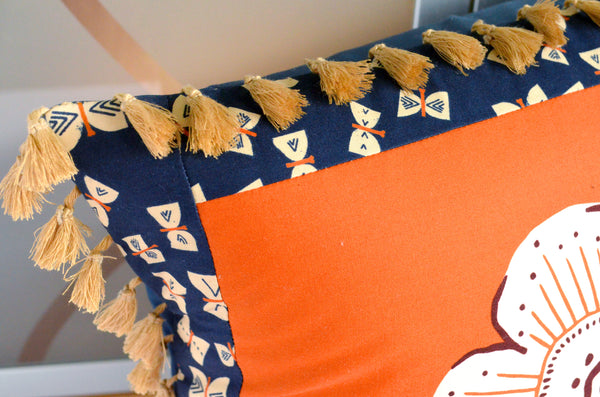 Pillow Cover - Folklore Floral in Rust