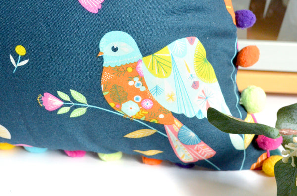 Pillow Cover - Navy Magic Garden