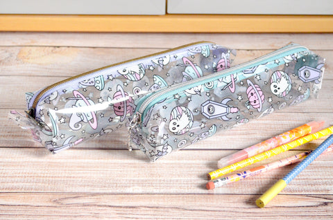 NEW *Clear Vinyl* Halloween in Space Pencil Roll
