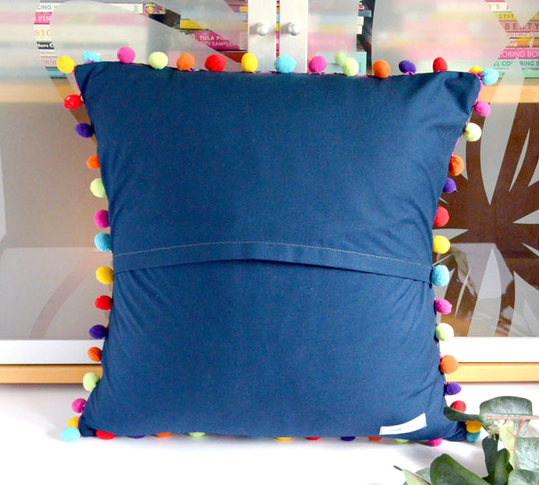 Pillow Cover - Navy Magic Garden