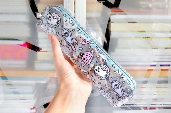 NEW *Clear Vinyl* Halloween in Space Pencil Roll