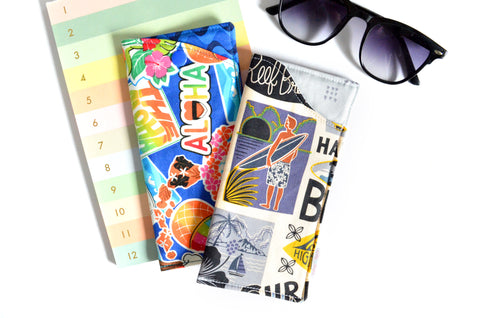 Hawaii Print Glasses Case