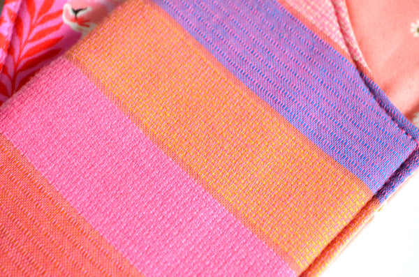 Pink Bunny Stripe Glasses Case