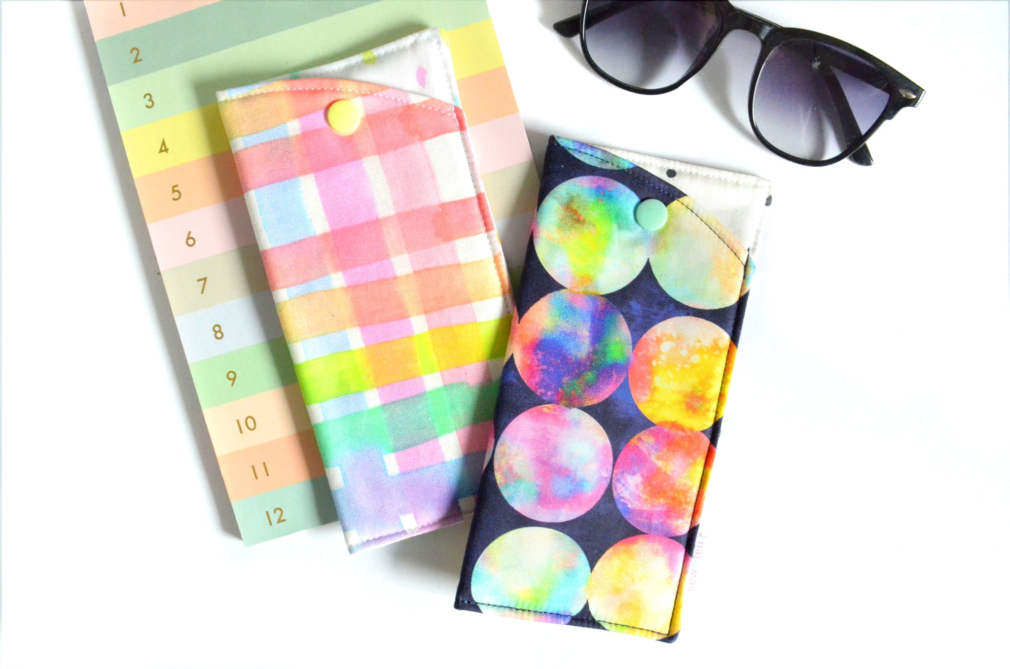 Watercolour Rainbow Glasses Case