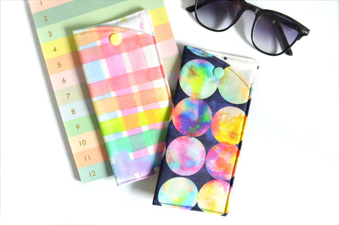 Watercolour Rainbow Glasses Case