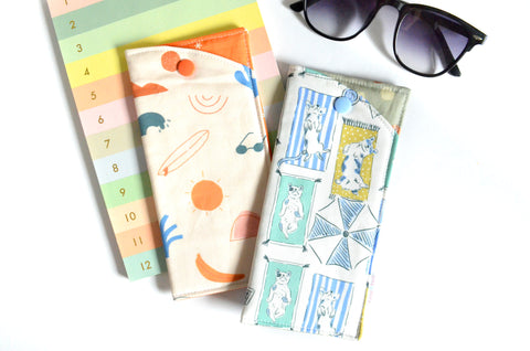 Beach Dogs Glasses Case