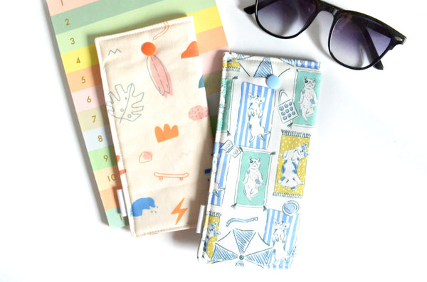Beach Dogs Glasses Case