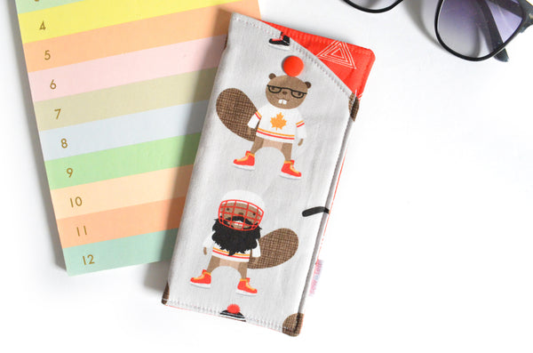 Space & Beaver Glasses Case