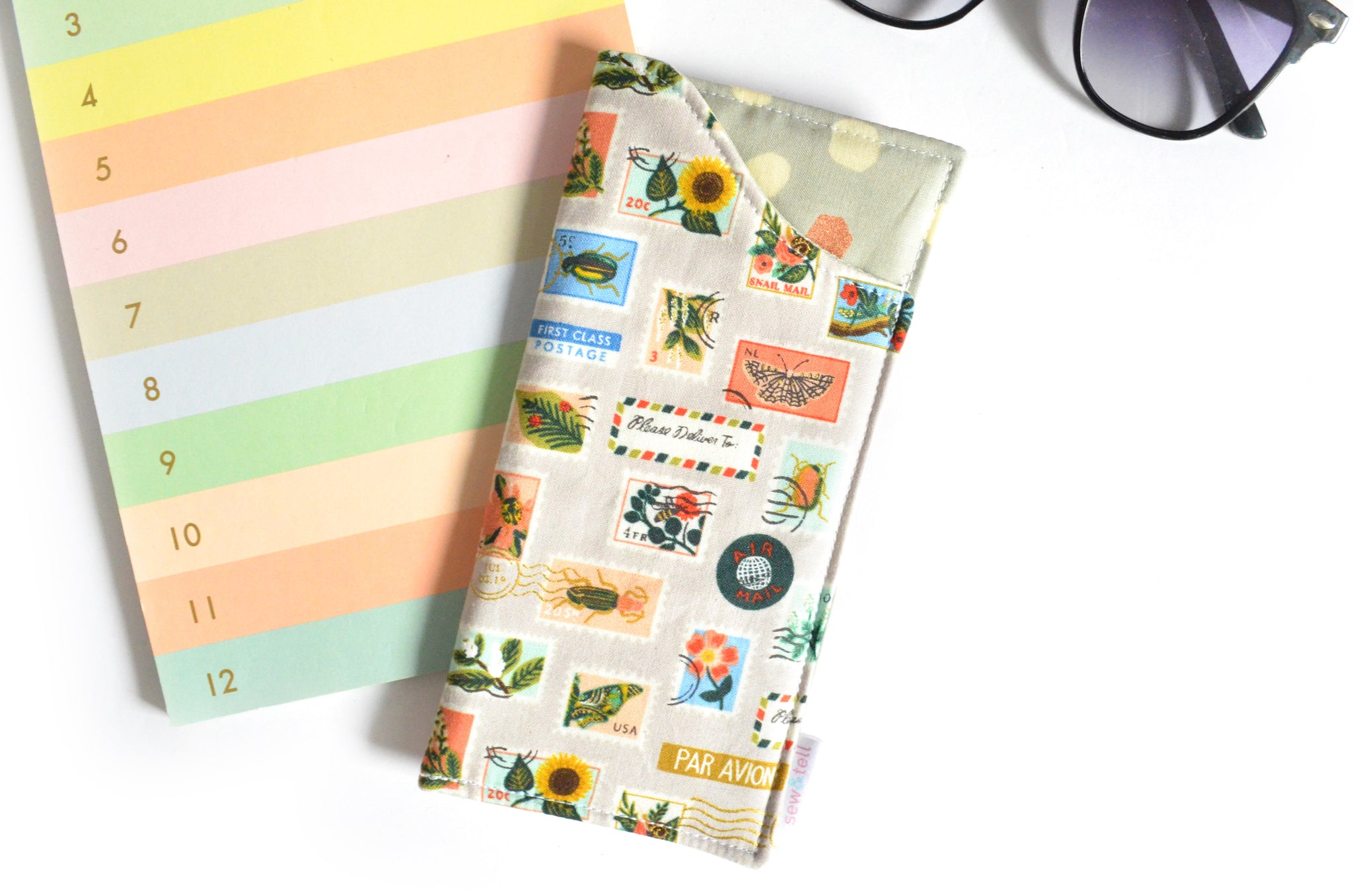 Rifle Paper Co Botany Stamp Glasses Case