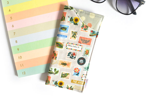 Rifle Paper Co Botany Stamp Glasses Case