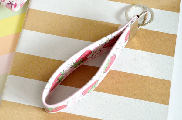 Pink *Faux-Leather* Keychain