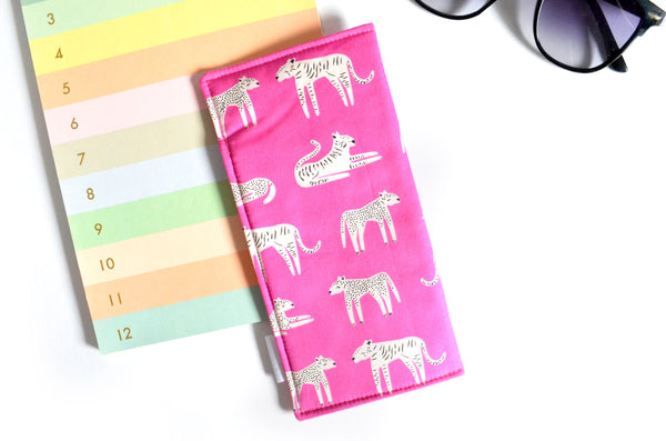 Pink Leopard Glasses Case