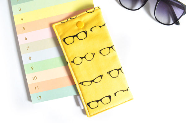 Yellow Specs Glasses Case
