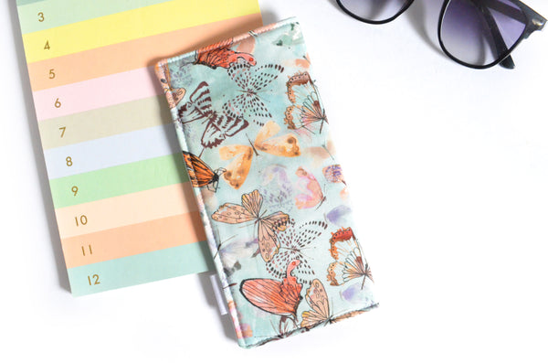 Blue Butterfly Glasses Case
