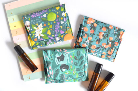 Teal Citrus Roller Bottle Holder