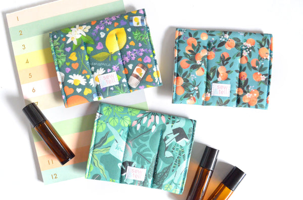 Teal Citrus Roller Bottle Holder