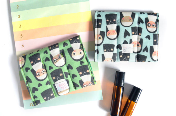 Green & Blue Nun Roller Bottle Holder