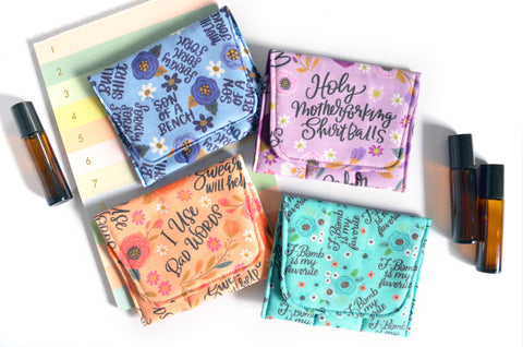 "Sweary" Print Roller Bottle Holder