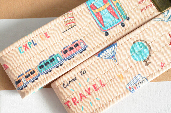 Travel Time *Faux-Leather* Keychain