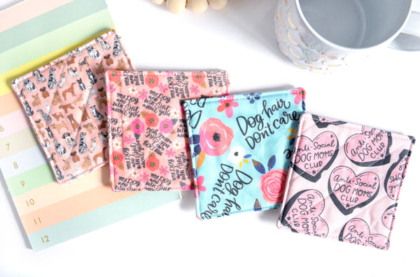 Dog "Sweary" Coaster Set