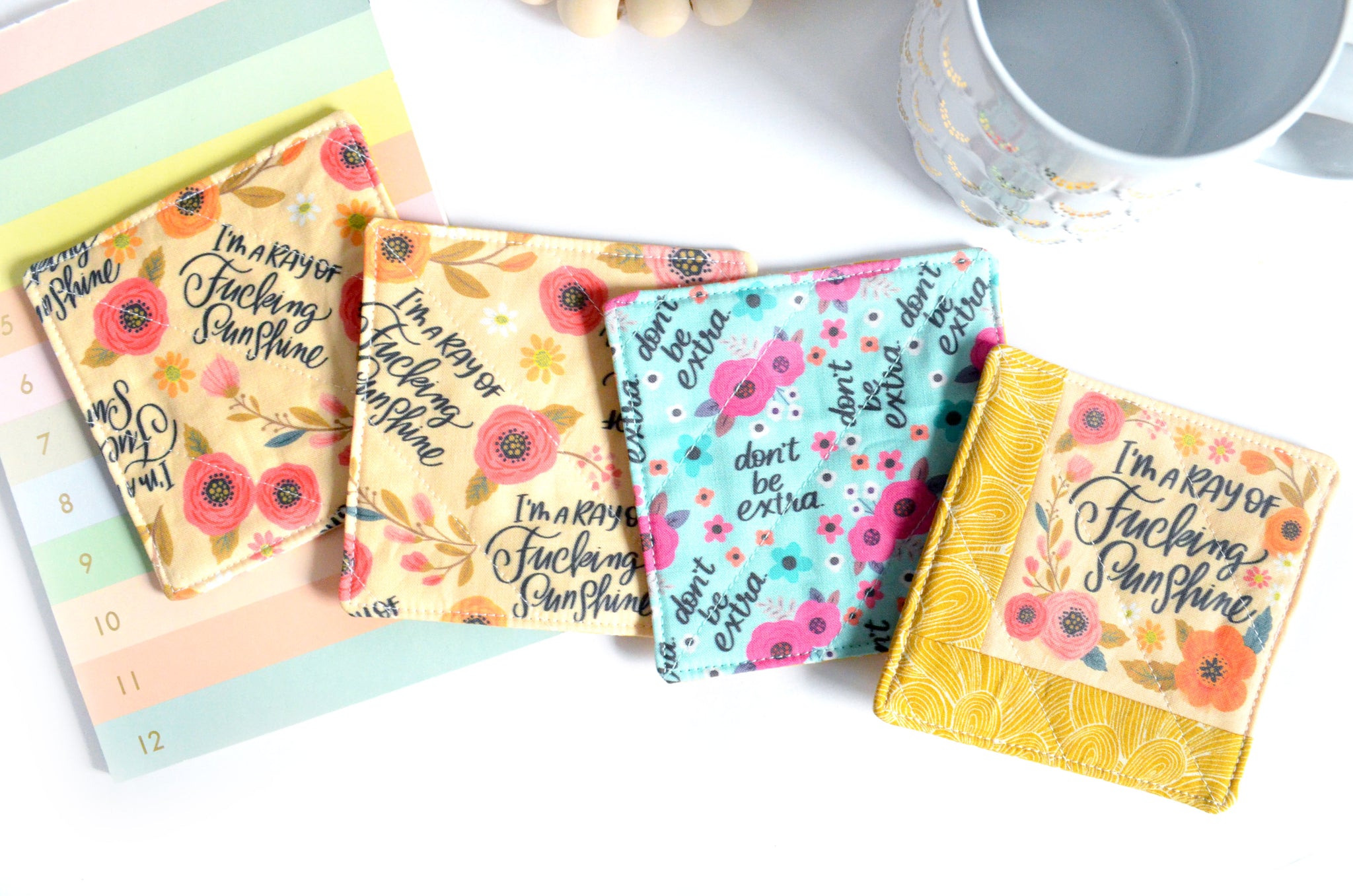 Sunshine "Sweary" Coaster Set