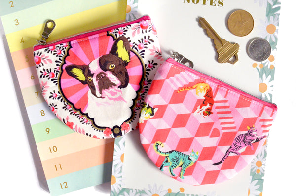 Pink Best Friend Round Coin Purse