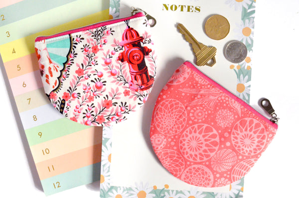 Pink Best Friend Round Coin Purse