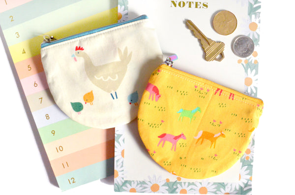 On the Farm Round Coin Purse